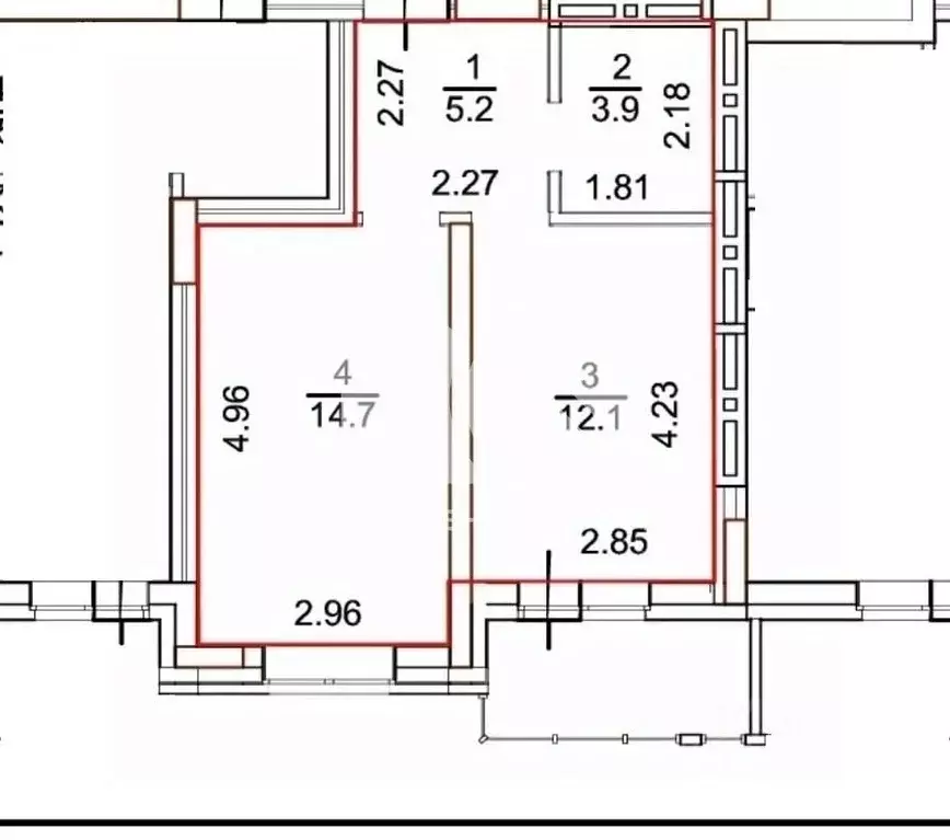 1-к кв. Новосибирская область, Новосибирск ул. Аэропорт, 55/1 (37.0 м) - Фото 1