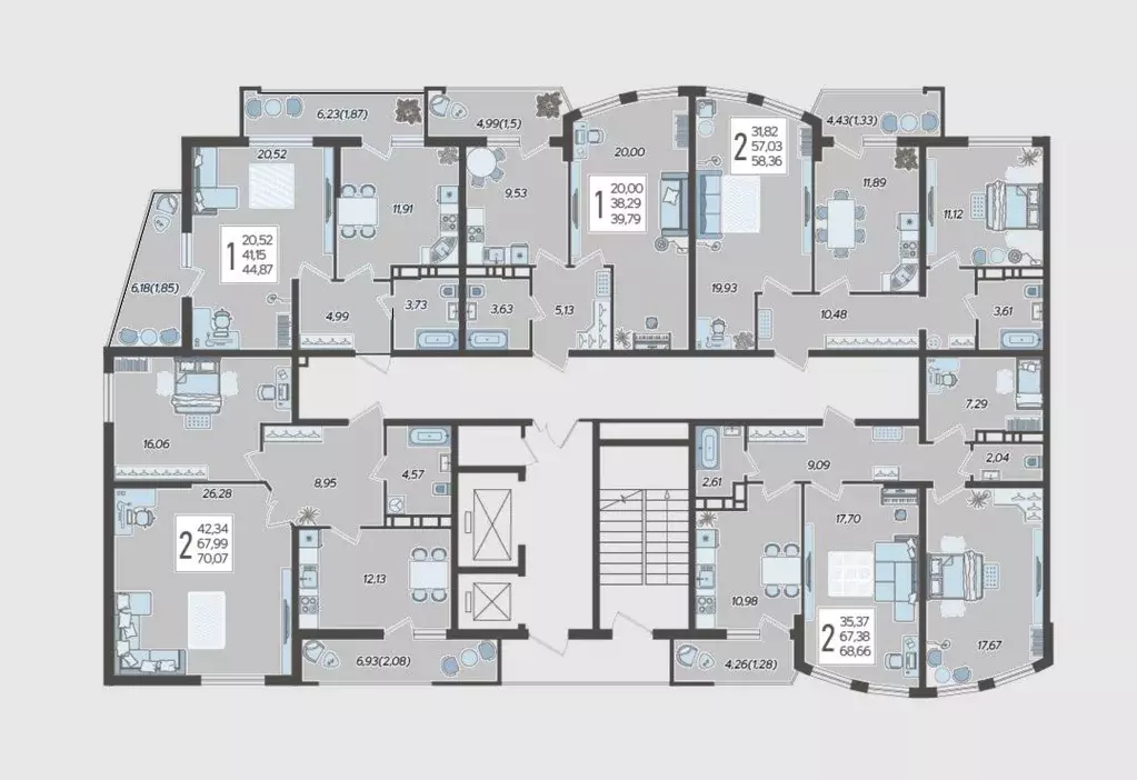 1-к кв. Краснодарский край, Краснодар Уральская ул., 100/6 (39.79 м) - Фото 2