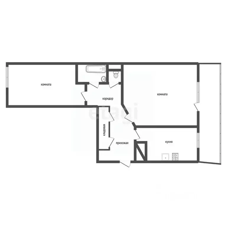 2-к кв. Воронежская область, Калач ул. Менделеева, 5 (50.8 м) - Фото 1