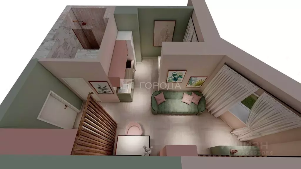 Студия Кемеровская область, Новокузнецк просп. Строителей, 56/1 (30.0 ... - Фото 1