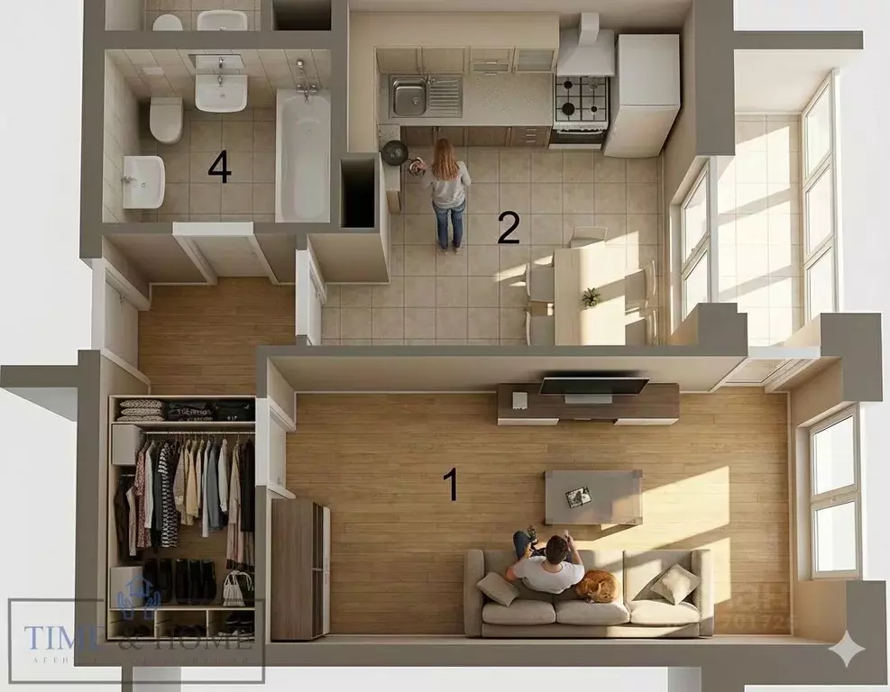 1-к кв. Свердловская область, Екатеринбург ул. Павла Шаманова, 52 ... - Фото 2