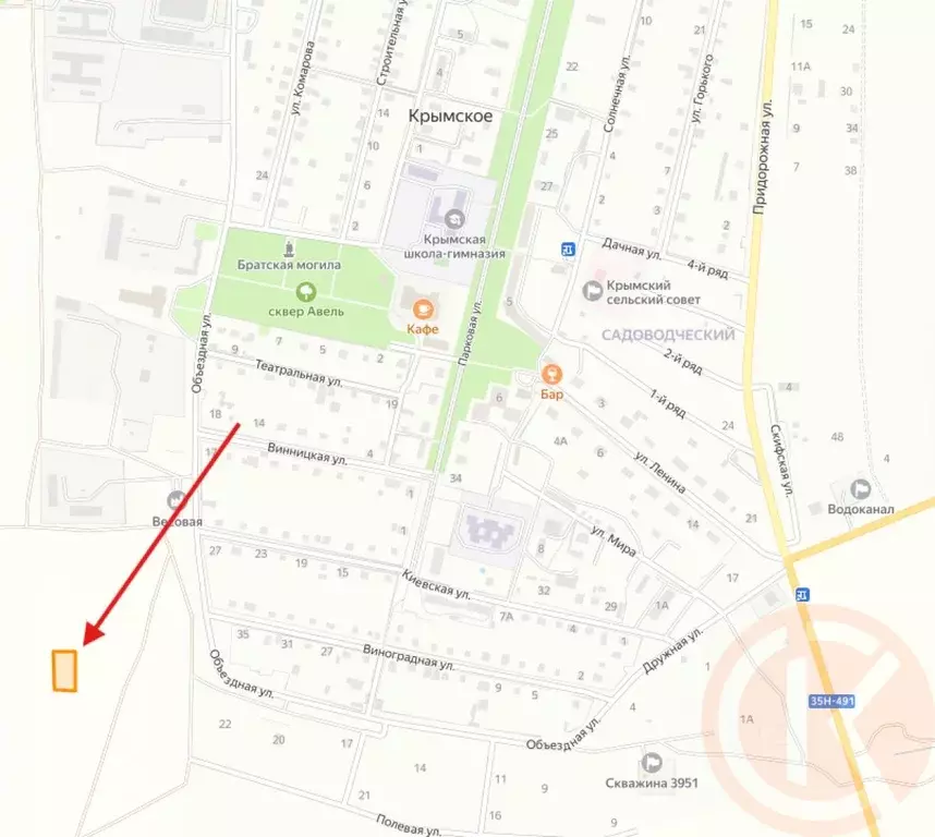 Участок в Крым, Сакский район, с. Крымское  (18.01 сот.) - Фото 2