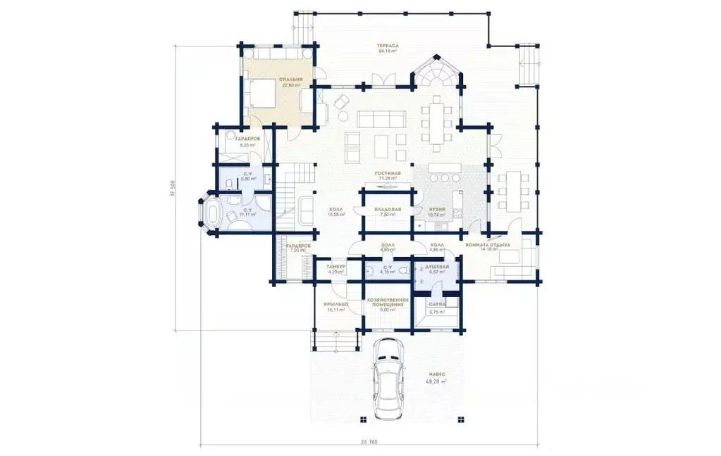 Дом в Ленинградская область, Всеволожский район, Куйвозовское с/пос, ... - Фото 2