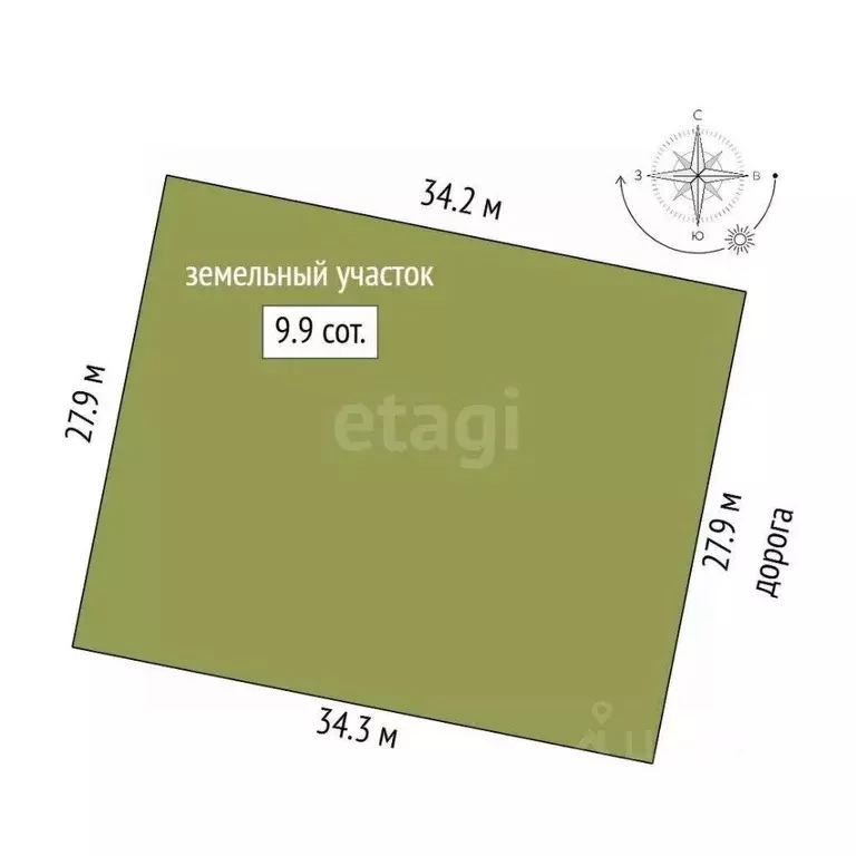 Участок в Костромская область, Кострома проезд Антроповский (10.0 ... - Фото 1