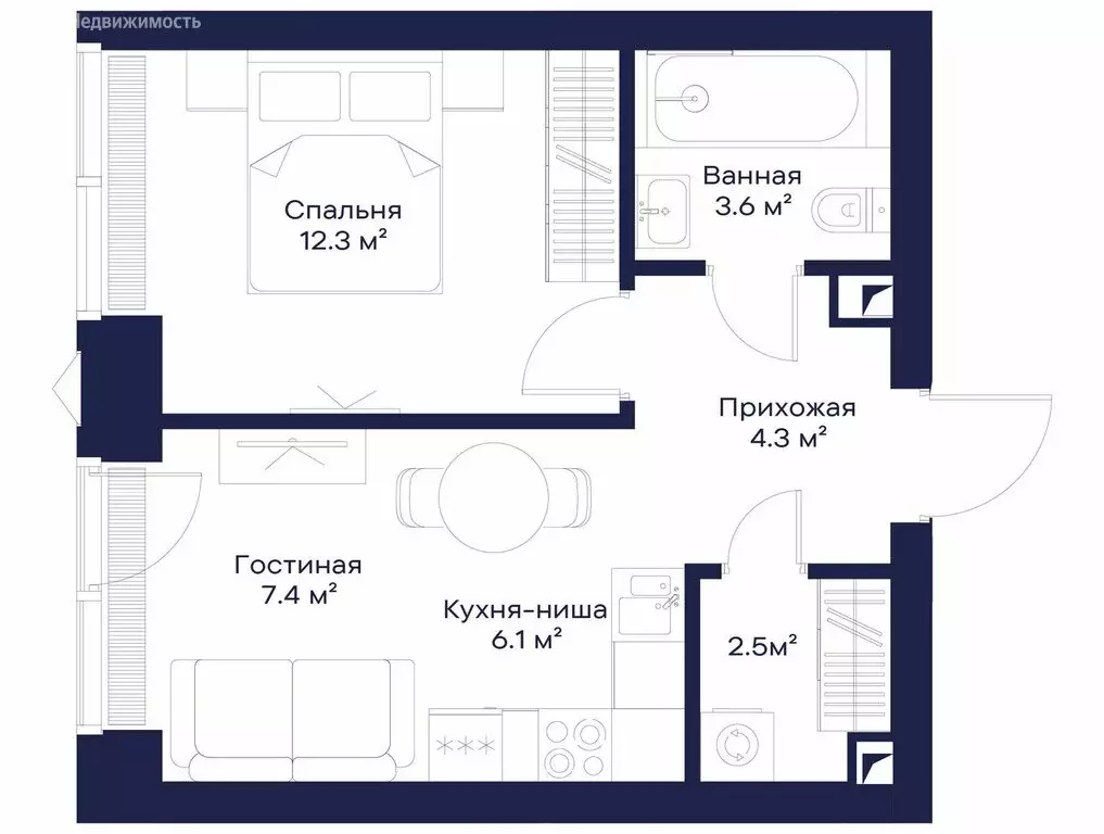 1-комнатная квартира: Москва, 3-й Силикатный проезд, 10 (36.06 м) - Фото 0
