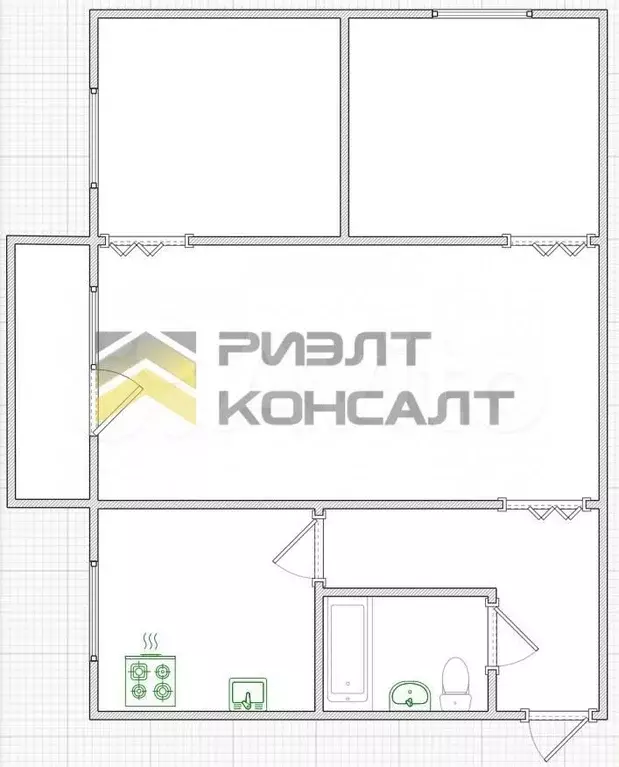 3-к. квартира, 49 м, 5/5 эт. - Фото 0