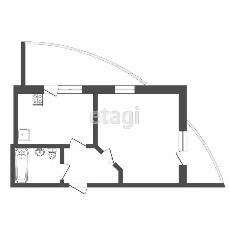1-комнатная квартира: Саранск, проспект 70 лет Октября, 64А (31 м) - Фото 0