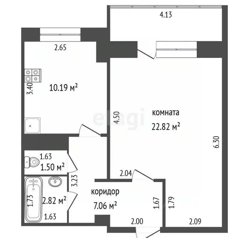 1-к кв. Москва Большой Козихинский пер., 27С2 (47.0 м) - Фото 1