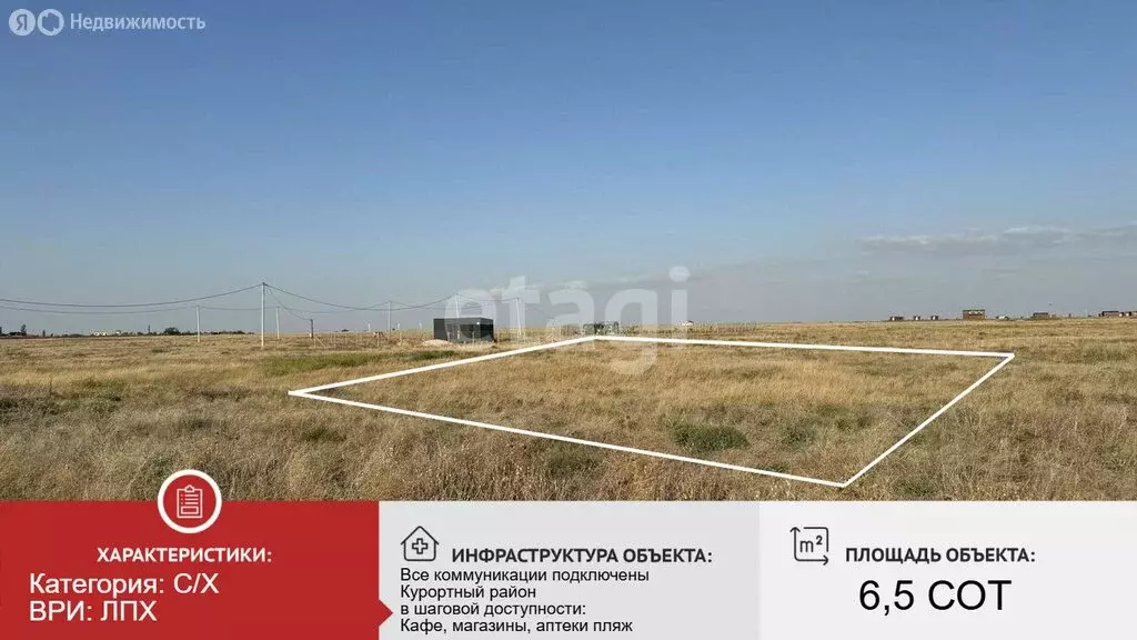 Участок в Республика Крым, городской округ Евпатория, посёлок ... - Фото 2