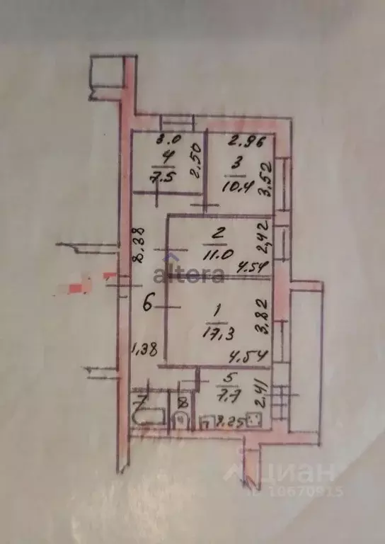4-к кв. Татарстан, Казань Карагандинская ул., 6А (71.8 м) - Фото 1