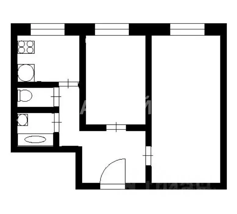 2-к кв. Москва Новочеркасский бул., 10 (44.3 м) - Фото 2