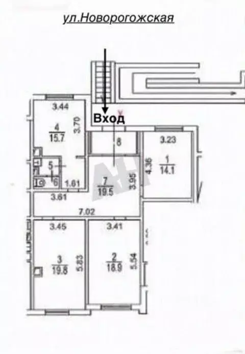 Помещение свободного назначения в Москва Новорогожская ул., 8 (95 м) - Фото 1