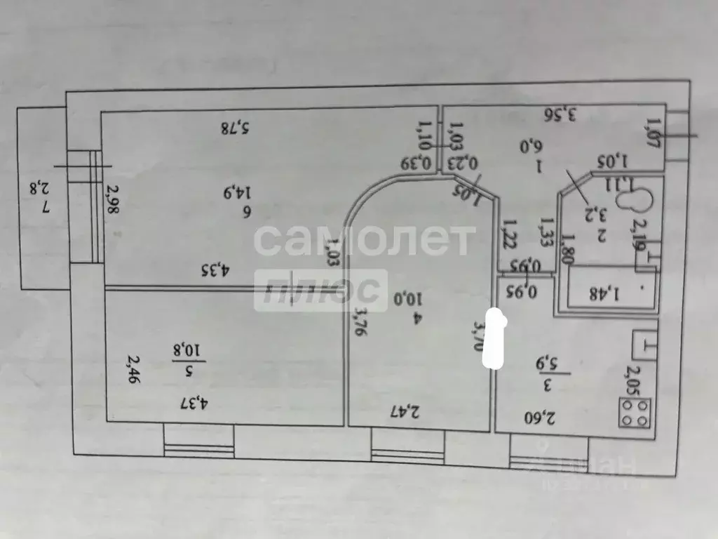 2-к кв. Башкортостан, Октябрьский Северная ул., 14 (45.0 м) - Фото 2