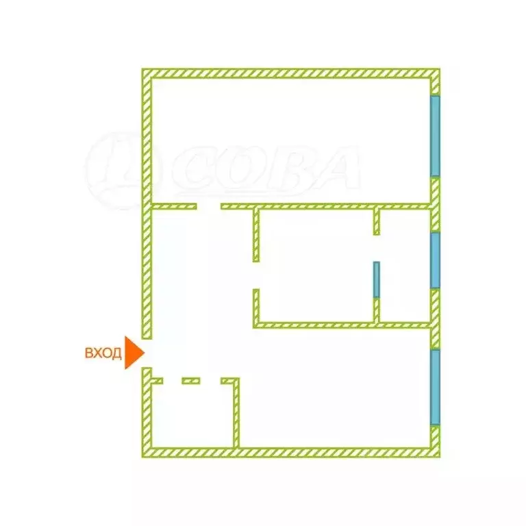 2-к кв. Дагестан, Махачкала ул. Хаджи Булача, 14Б (65.0 м) - Фото 0