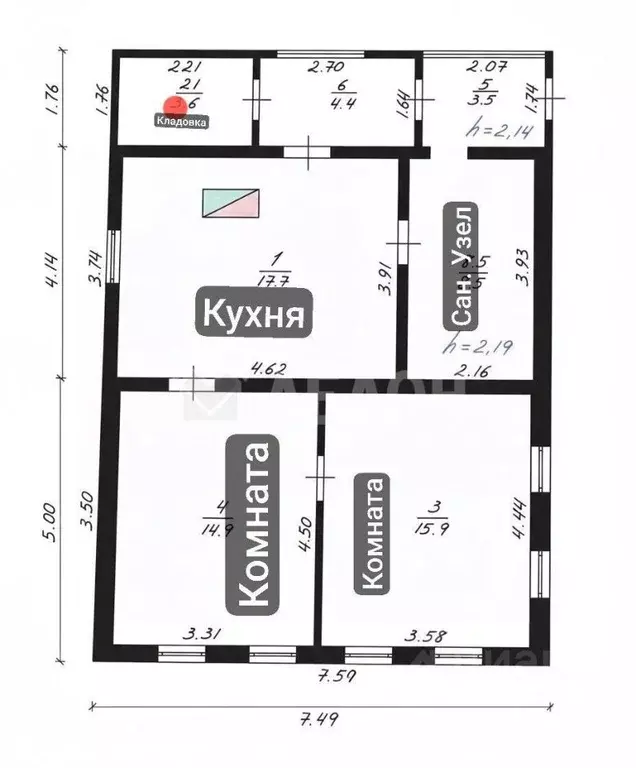 Дом в Омская область, Омский район, с. Надеждино Центральная ул., 171 ... - Фото 2