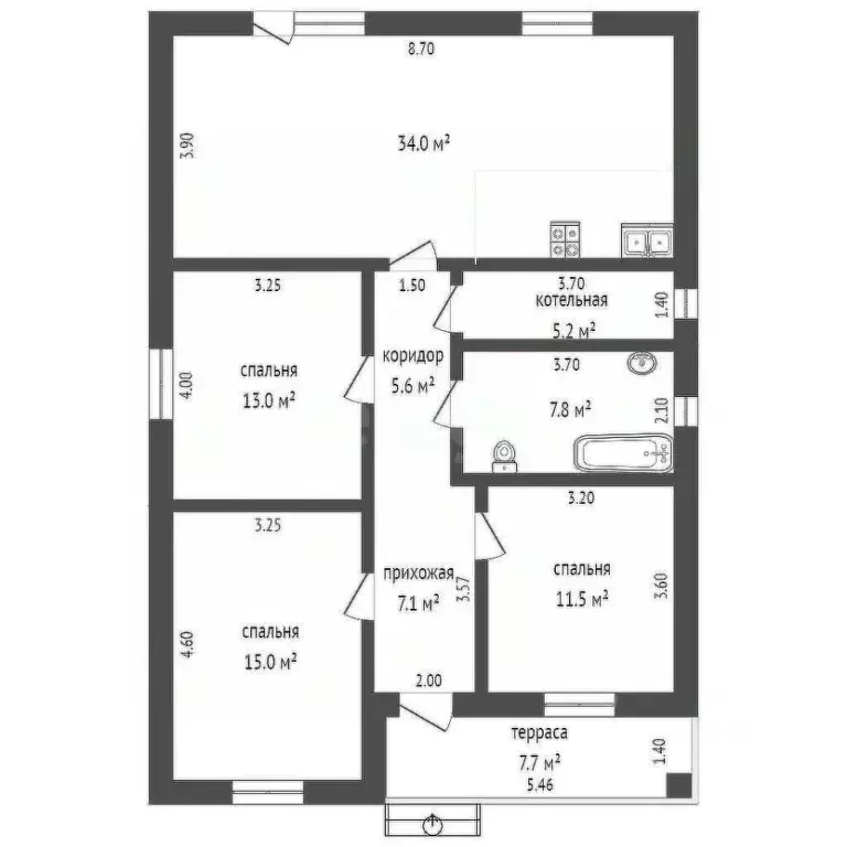 Дом в Ростовская область, Мясниковский район, Краснокрымское с/пос, ... - Фото 2