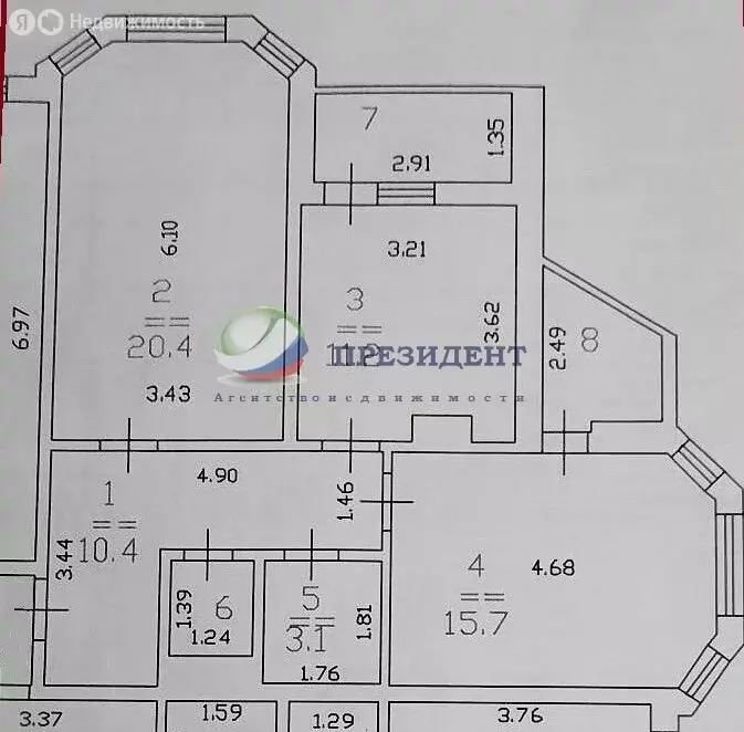 2-комнатная квартира: Нижний Новгород, улица Родионова, 165к1 (62.5 м) - Фото 0