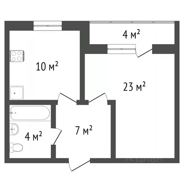 1-к кв. Ярославская область, Ярославль ул. Щорса, 5 (40.0 м) - Фото 1