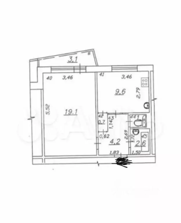 1-к кв. Самарская область, Самара Чернореченская ул., 42 (37.2 м) - Фото 0