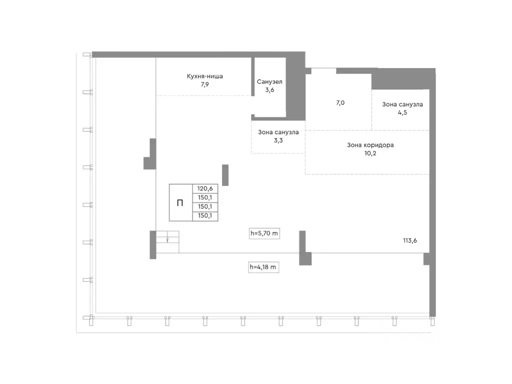 Свободной планировки кв. Челябинская область, Челябинск ул. ... - Фото 1
