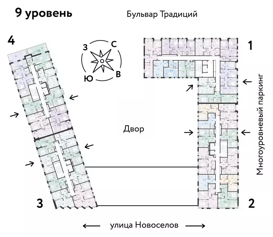 4-к кв. Тюменская область, Тюмень ул. Новоселов, 96 (92.81 м) - Фото 1