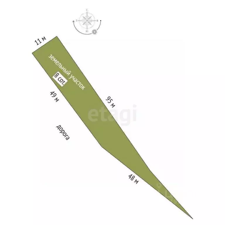 Участок в Краснодарский край, Новороссийск Микрорайон Сокол ТСН,  (8.0 ... - Фото 2