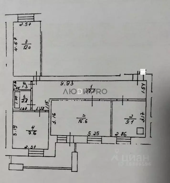 3-к кв. Башкортостан, Уфа ул. Степана Злобина, 5 (66.5 м) - Фото 2