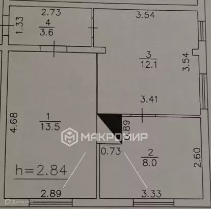 Продаётся 2-к квартира, 37.2 м - Фото 1