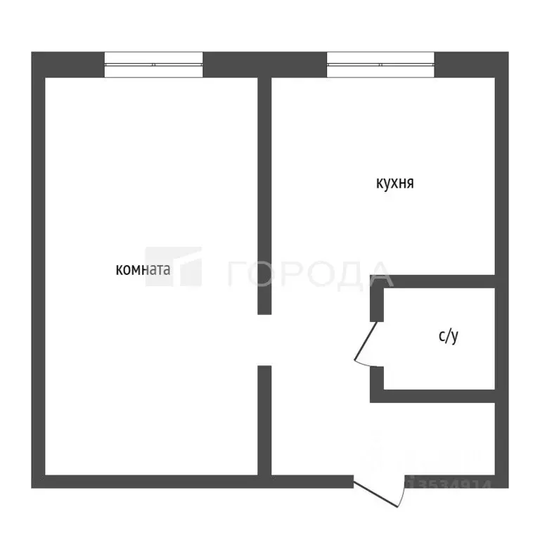 1-к кв. Алтайский край, Барнаул ул. Георгия Исакова, 199 (31.7 м) - Фото 2
