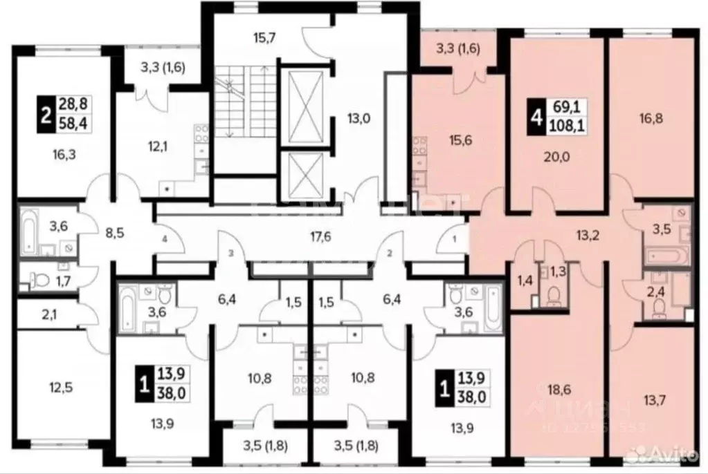 4-к кв. Московская область, Ленинский городской округ, пос. Битца ... - Фото 2