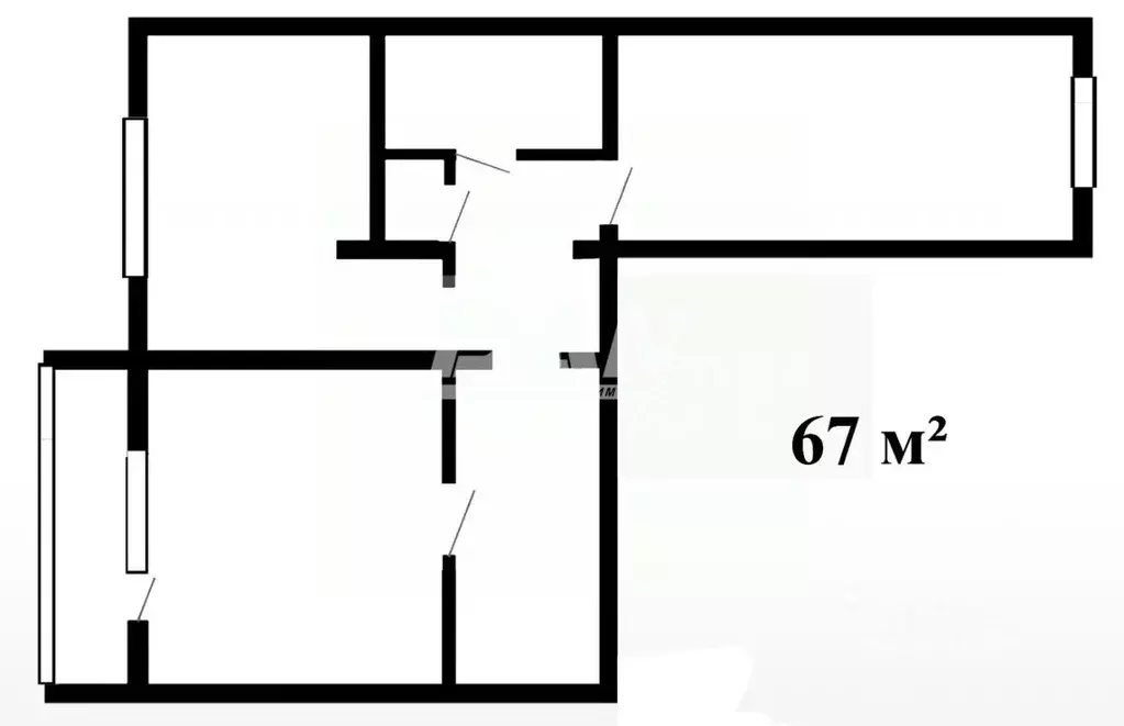 2-к кв. Челябинская область, Челябинск ул. Зальцмана, 14 (67.0 м) - Фото 2