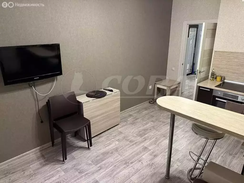 1-комнатная квартира: Тюмень, улица Николая Зелинского, 1к1 (41 м) - Фото 1