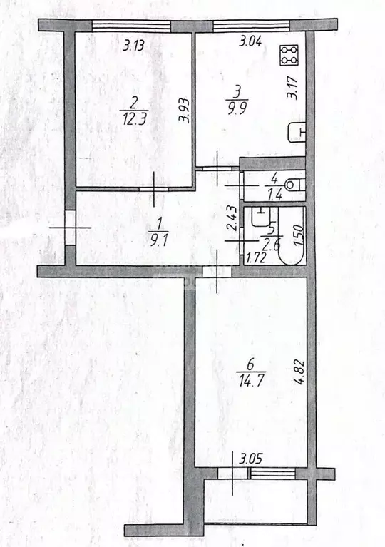 2-к кв. Пензенская область, Кузнецк ул. Победы, 64 (50.1 м) - Фото 2
