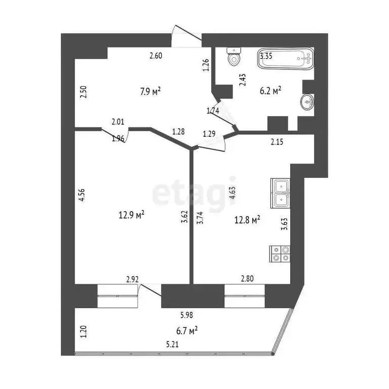 1-комнатная квартира: Самара, Революционная улица, 4 (40 м) - Фото 0