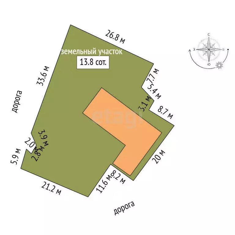 Участок в Челябинская область, Увельский муниципальный округ, село ... - Фото 1