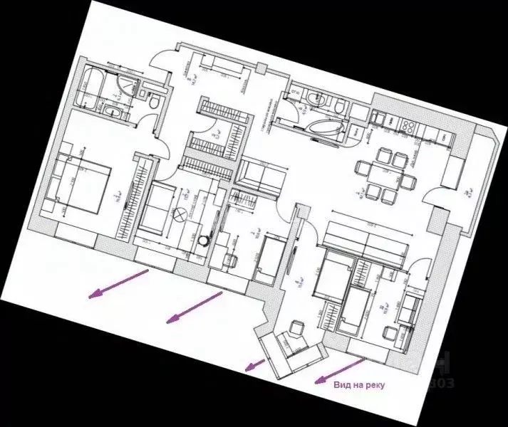 6-к кв. Москва Крутицкая наб., 19 (140.0 м) - Фото 1