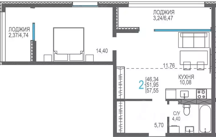 Студия Крым, Сакский район, Лесновское с/пос, с. Прибрежное Розовое ... - Фото 1