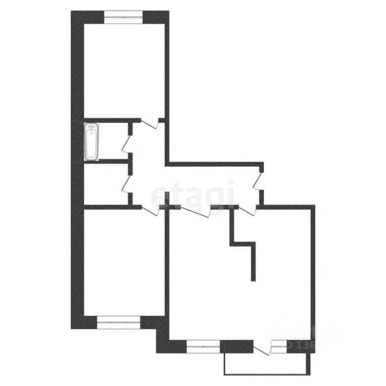 3-к кв. Иркутская область, Иркутск ул. Трилиссера, 8/3 (86.6 м) - Фото 2