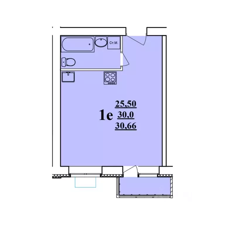 Студия Белгородская область, Белгородский район, Разумное рп ул. Имени ... - Фото 1