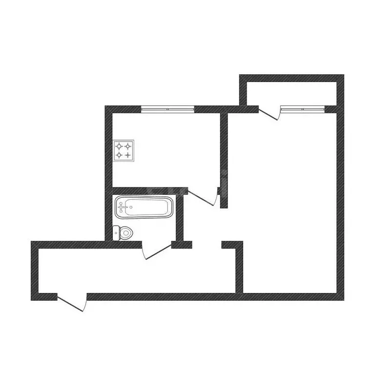 1-комнатная квартира: Абакан, улица Кошурникова, 7 (32.1 м) - Фото 1