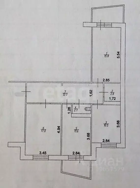 3-к кв. Иркутская область, Иркутск Советская ул., 176/195 (71.8 м) - Фото 2