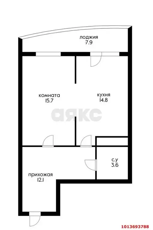 1-комнатная квартира: Краснодар, Воронежская улица, 47Д (46.2 м) - Фото 0