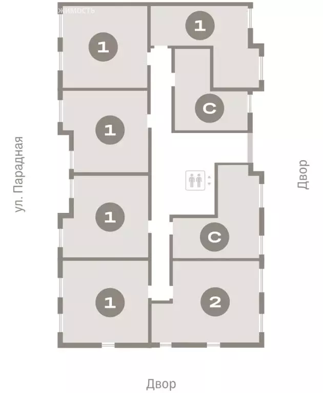 Квартира-студия: Новоселье, ЖК Брусника (38.33 м) - Фото 2
