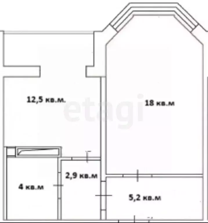 1-к кв. Оренбургская область, Оренбург ул. Рокоссовского, 25/1 (43.0 ... - Фото 1