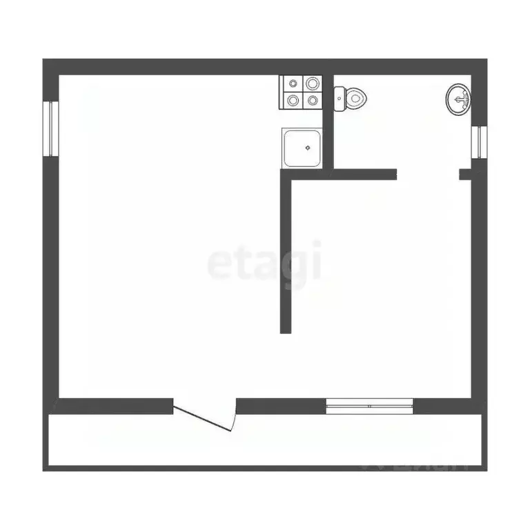 Дом в Пермский край, Добрянский городской округ, д. Залесная  (42 м) - Фото 1