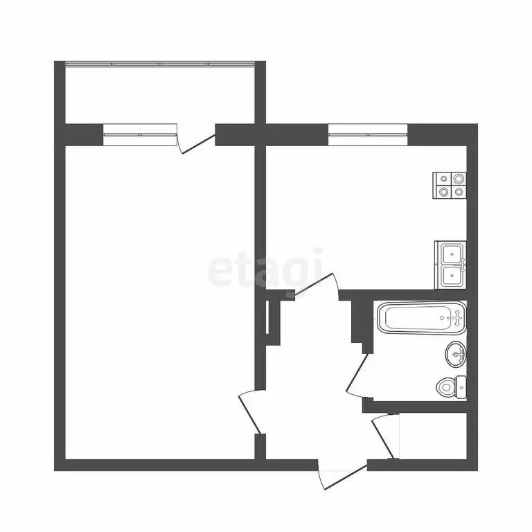 1-комнатная квартира: Саранск, улица Пушкина, 84 (37.6 м) - Фото 0