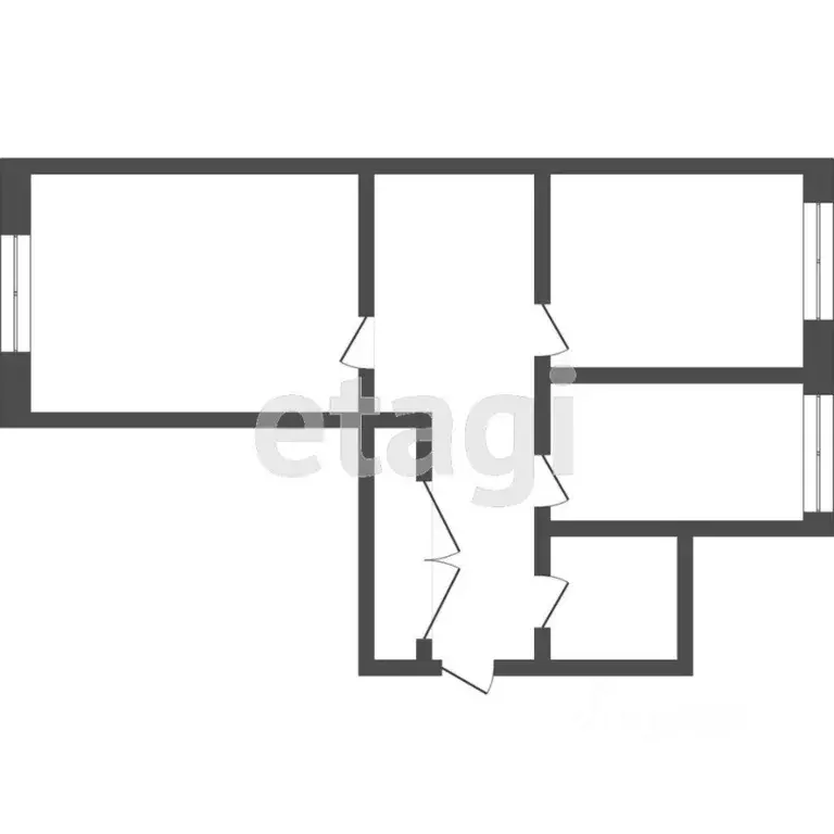 3-к кв. Томская область, Томск Колхозная ул., 20 (44.7 м) - Фото 2