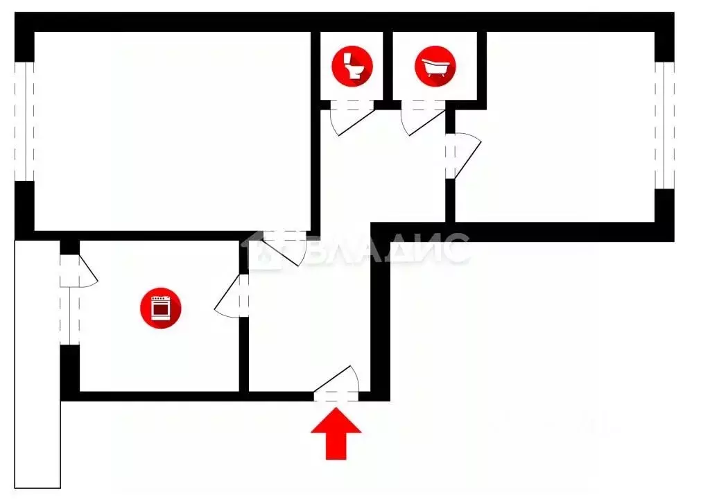 2-к кв. Владимирская область, Собинка ул. Мира, 2А (55.7 м) - Фото 1