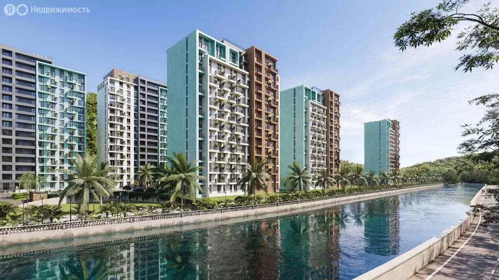 Квартира-студия: посёлок городского типа Дагомыс, ЖК Чайные Холмы (18 ... - Фото 2