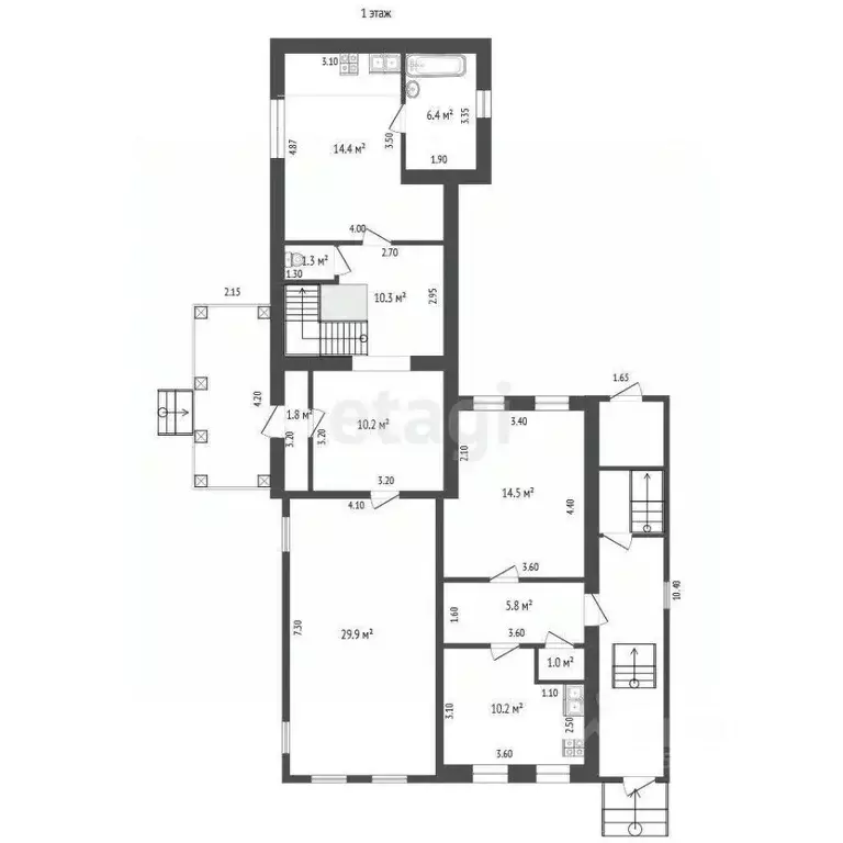 Дом в Нижегородская область, Выкса ул. Луначарского, 10 (184 м) - Фото 2